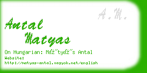 antal matyas business card